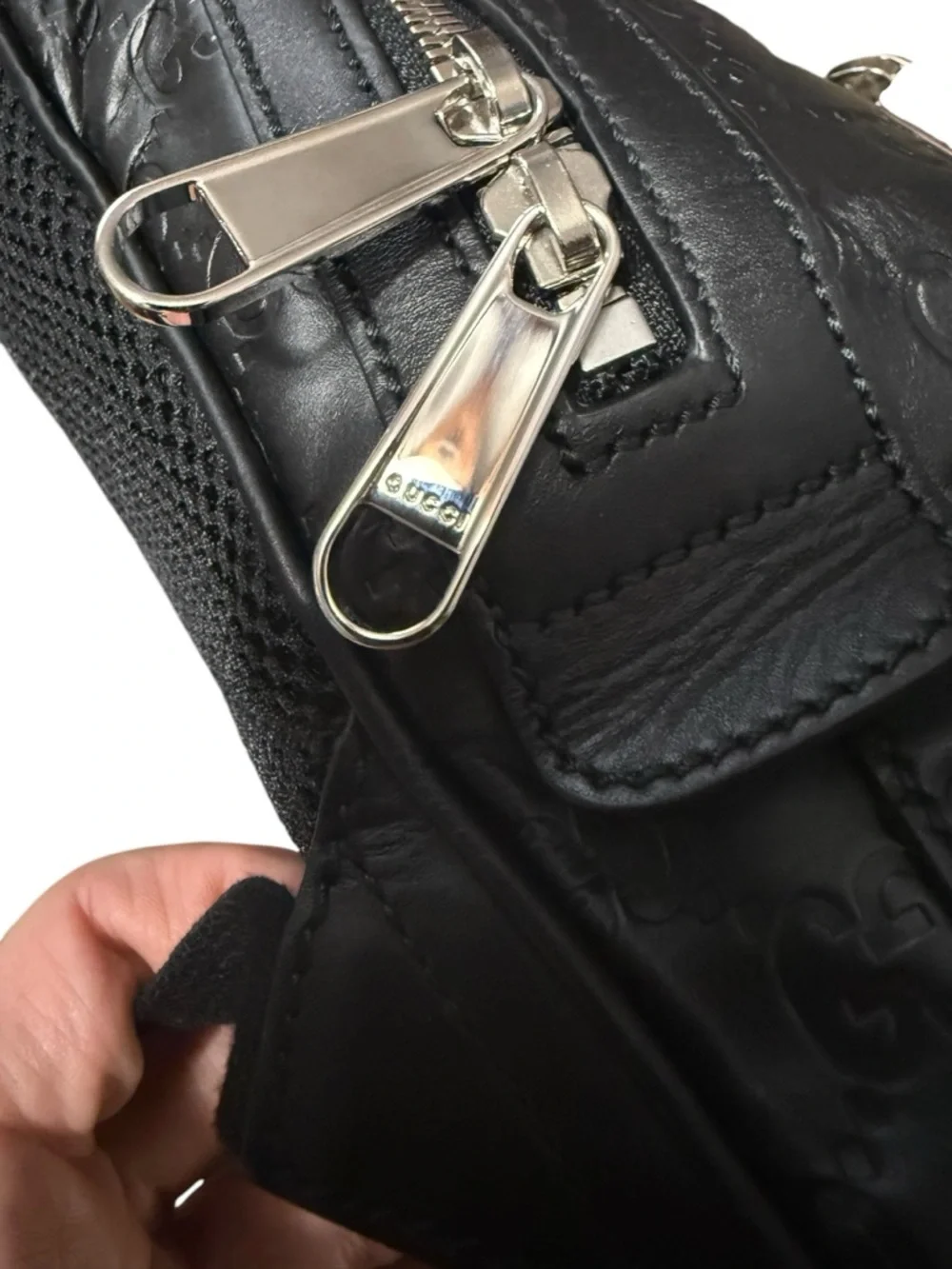 Excellent Condition Guccissima Black Leather Backpack w/ Gucci Dust Bag, Box COA - Picture 4 of 16